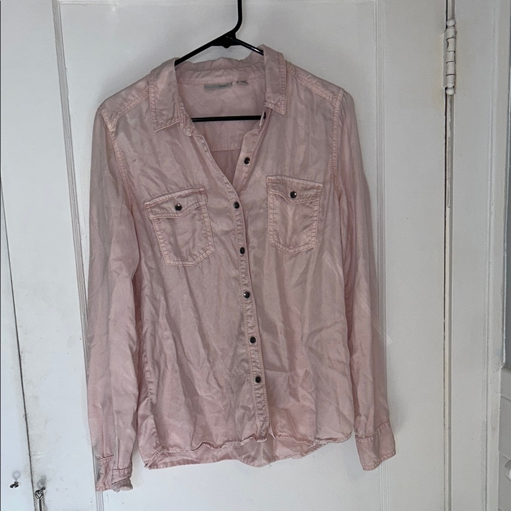Light Pink Button-Up Shirt